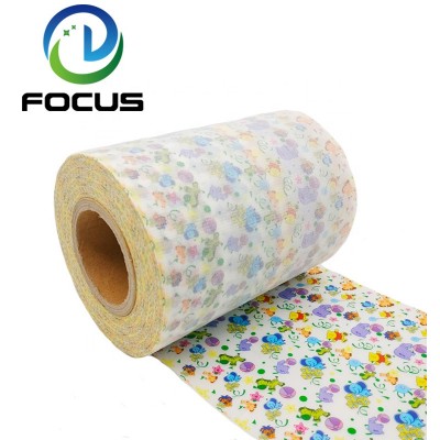 Suede Surface Frontal Tape, Frontal Tape for Baby Diaper, Flannelette Frontal Tape